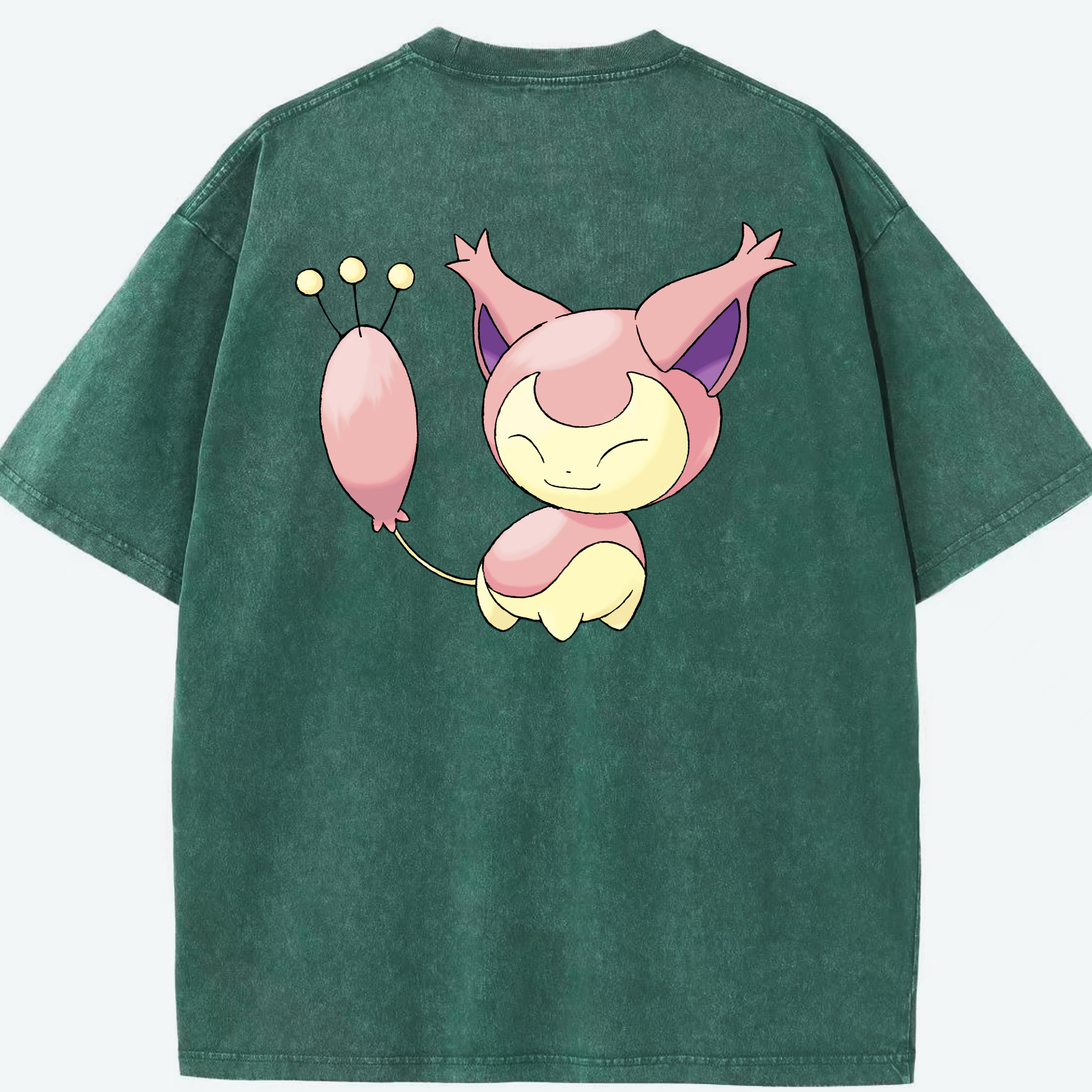 （画像用） ポケットモンスター Pokémon 綿100% ヴィンテージ風 半袖Tシャツ（背面プリント）